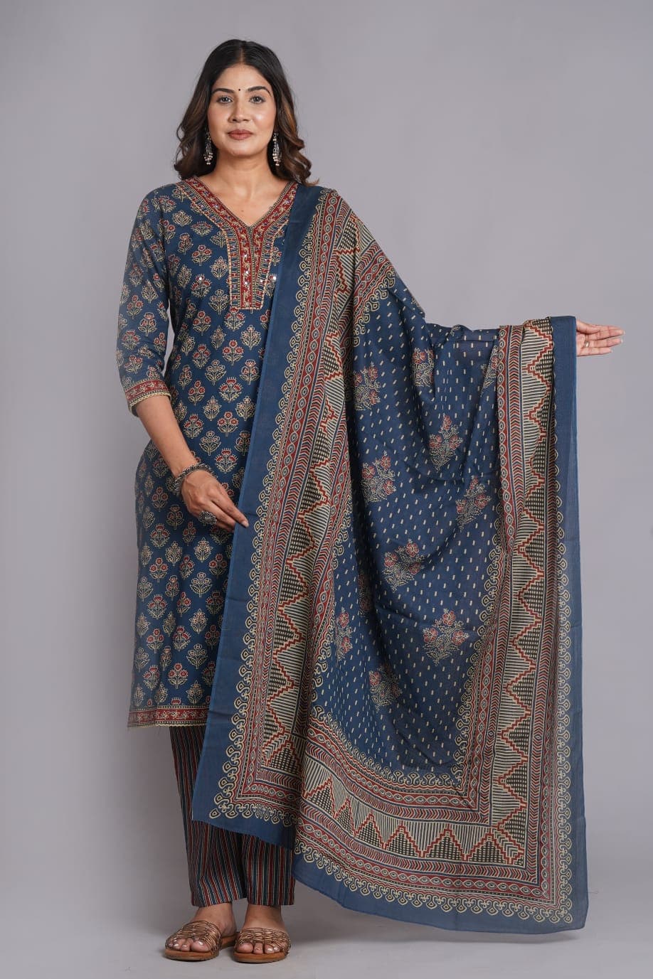 Premium Cotton 60*60 Straight Cut Kurta Set
