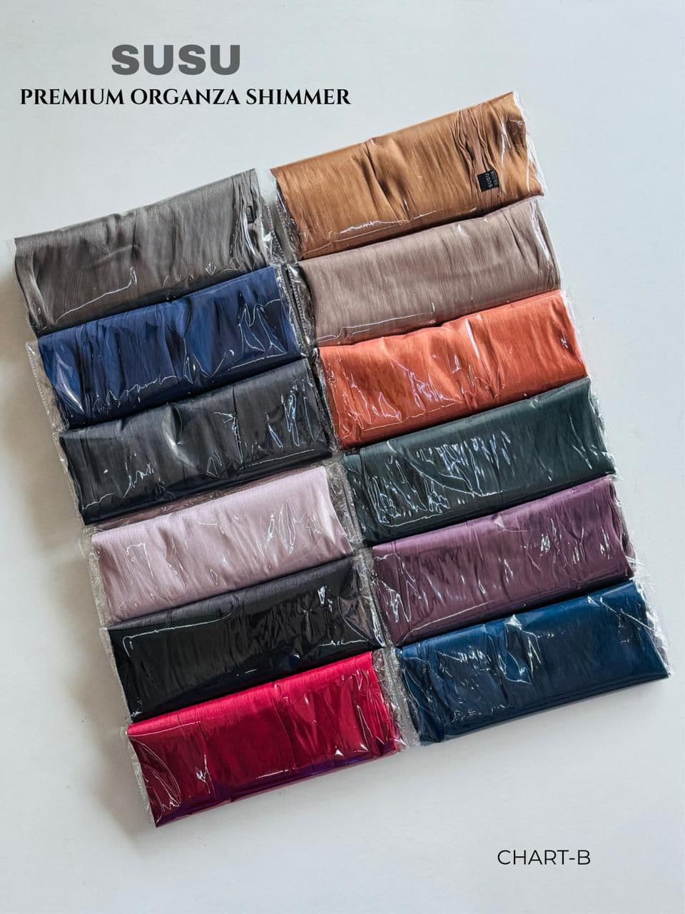 Premium Organza Shimmer Shawl
